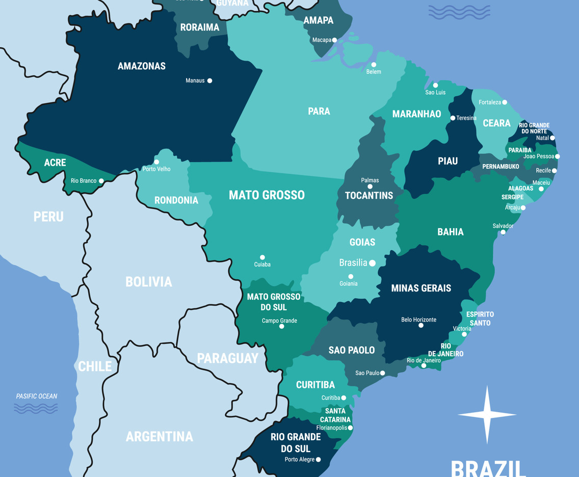 Brazil Country Map