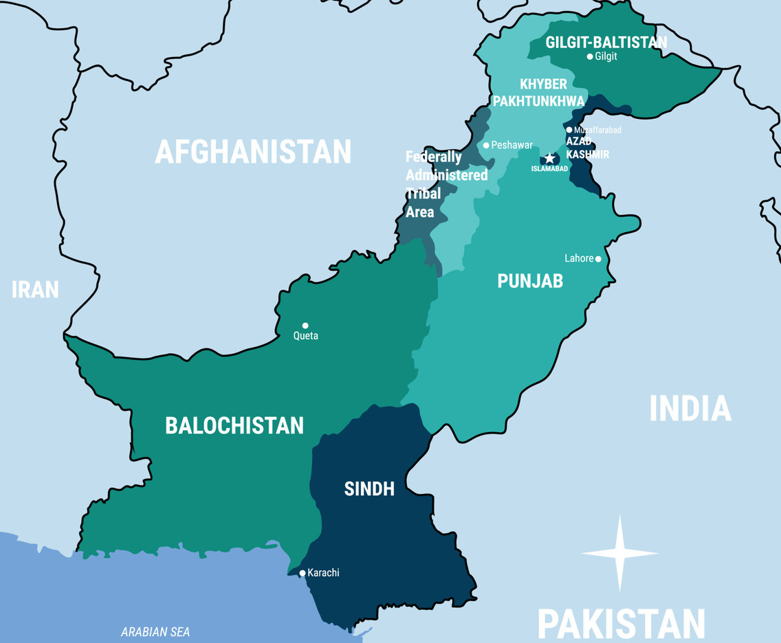 Pakistan Country Map