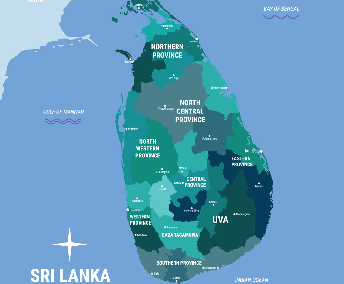 Sri Lanka Country Map