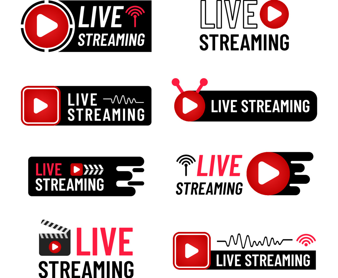 Live Streaming Badge set