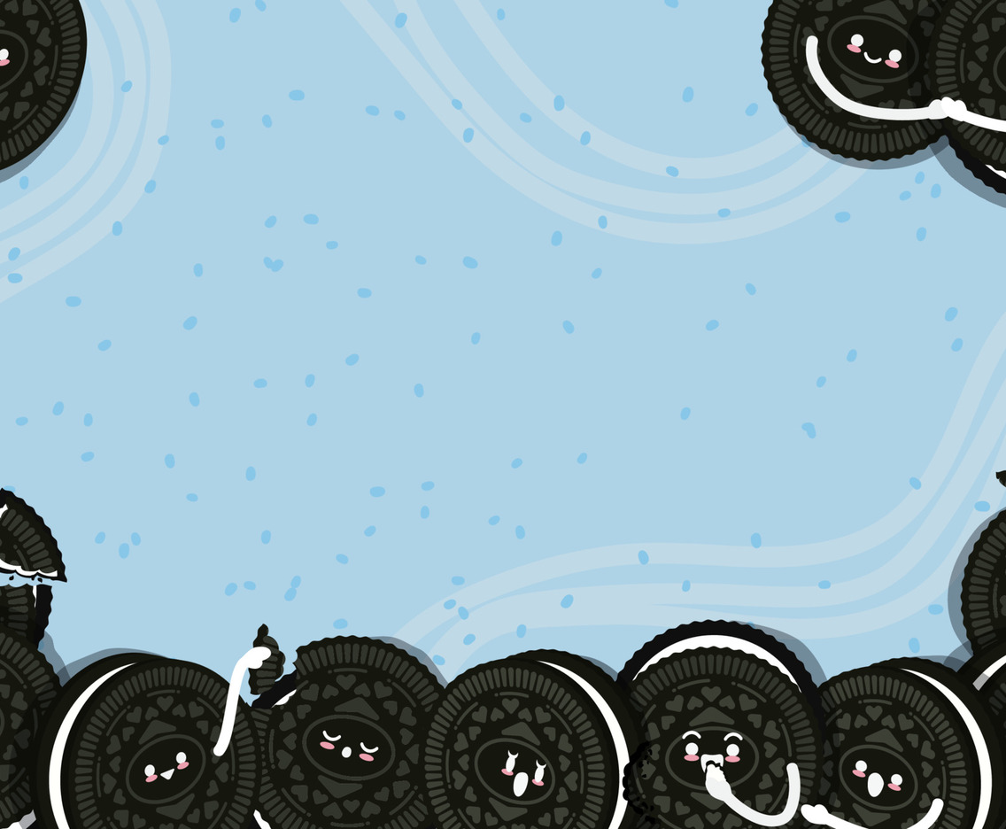 Cute 3D Cookies Character Background