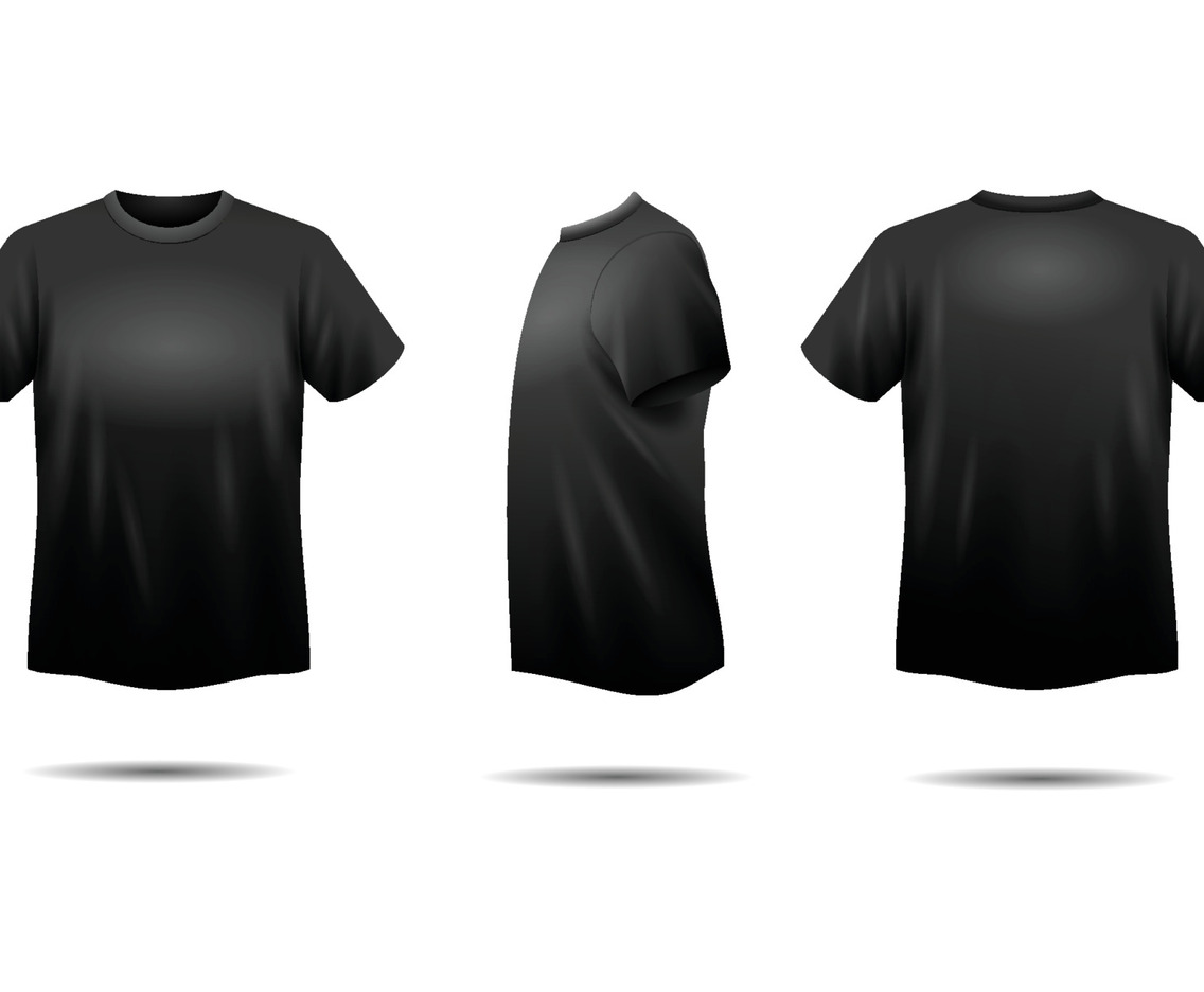 3D Black T-Shirt Set