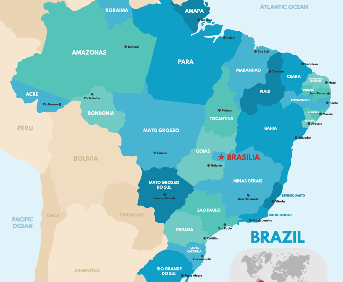Brazil Country Map