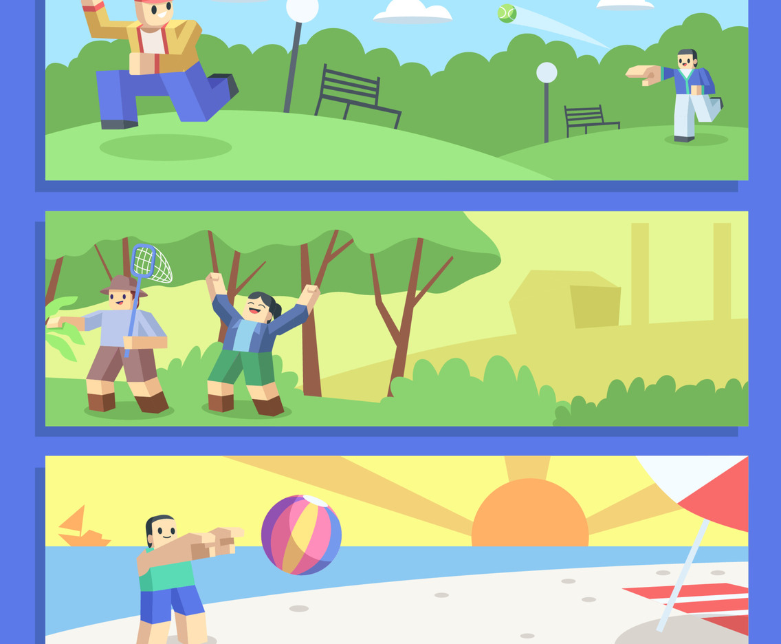 Adventure Open World Game Banner Template