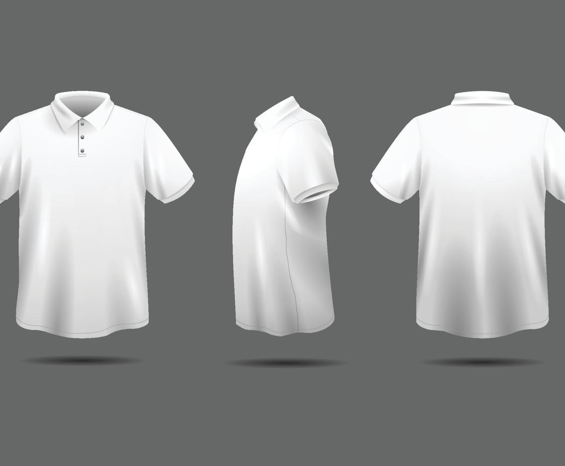 3D White T-Shirt Set