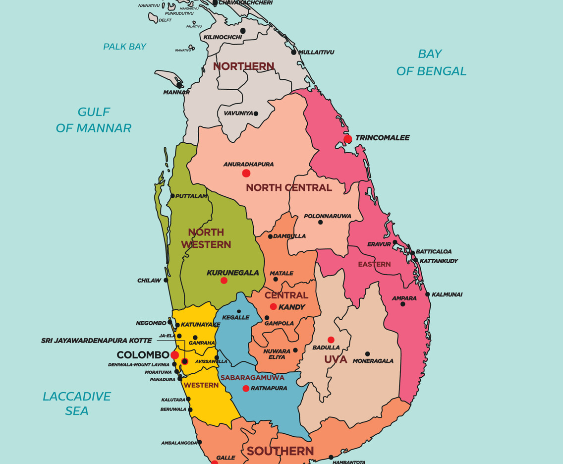 Srilanka Map Territory