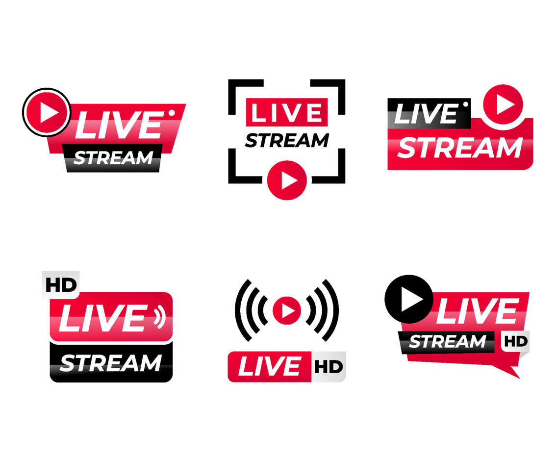 Live Streaming Badges Collection