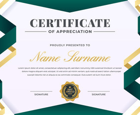Certificate Template Of Appreciation For Children Vector Art & Graphics ...
