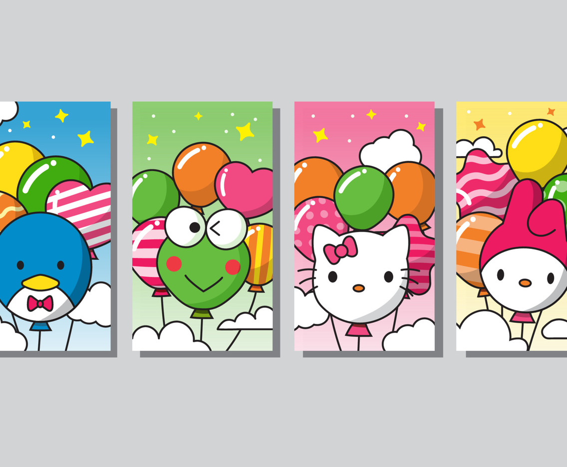 Kawaii Character Social Media Story Template