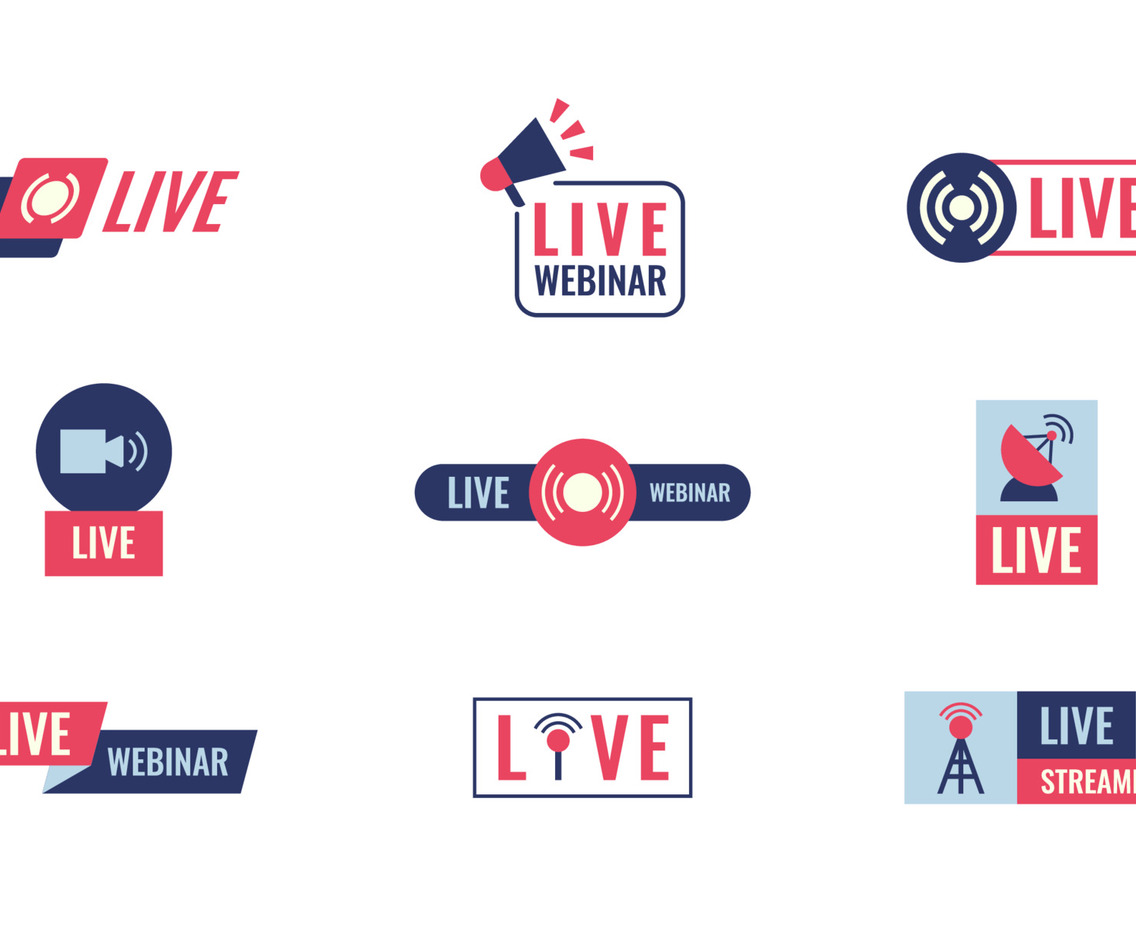 Social Media Live Stream Badge Template