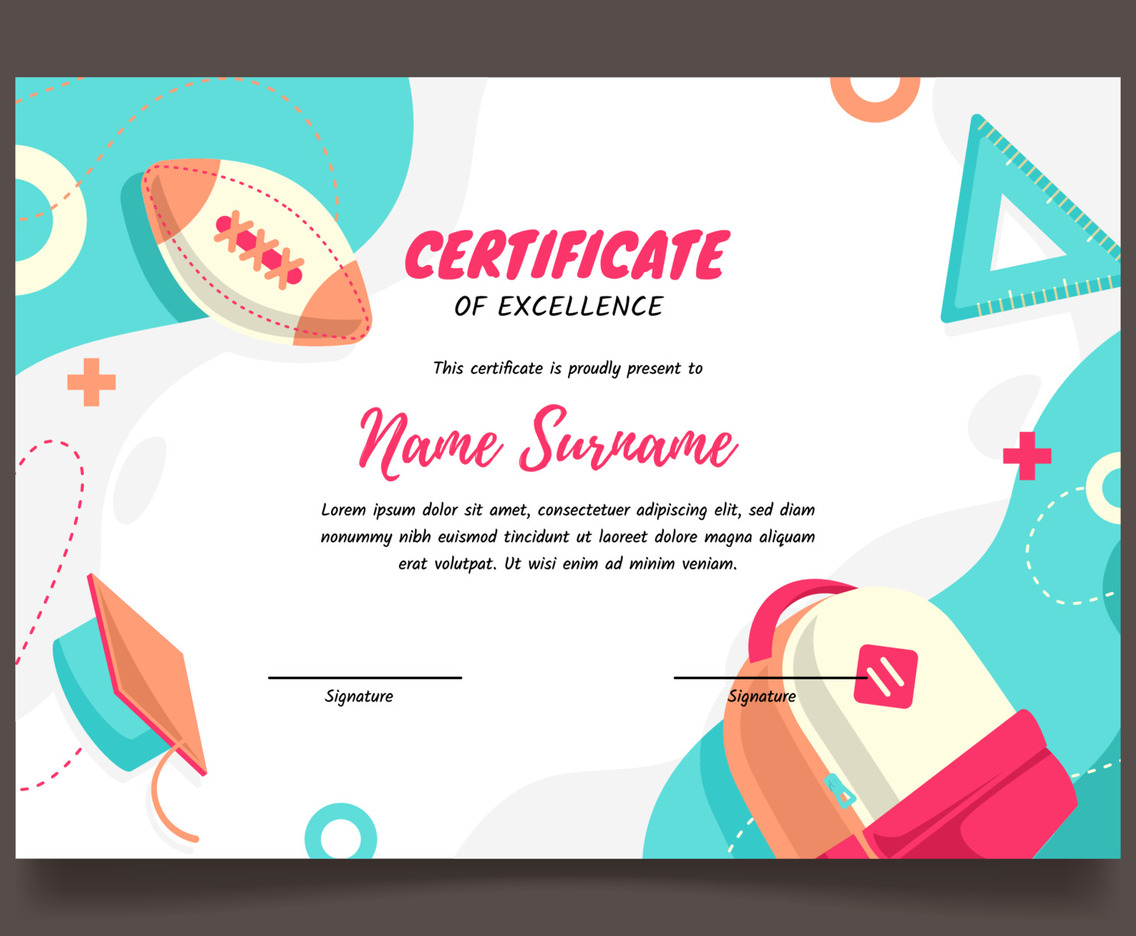 Fun Education Certificate Template