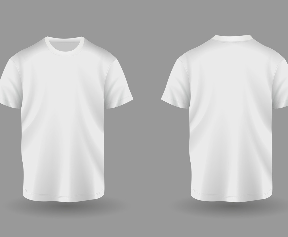 3D White T-Shirt Mock Up Template