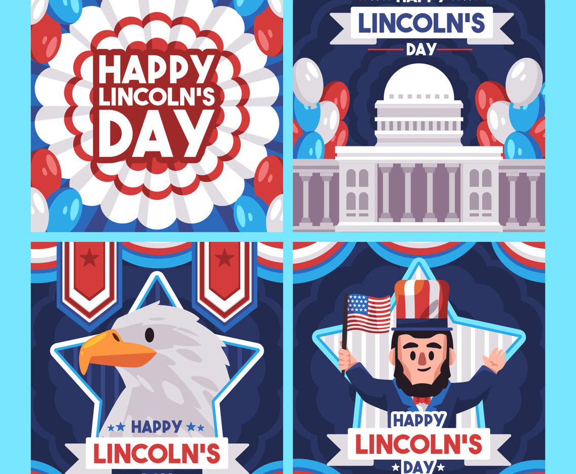 Social Media Posts Template of Lincoln's day