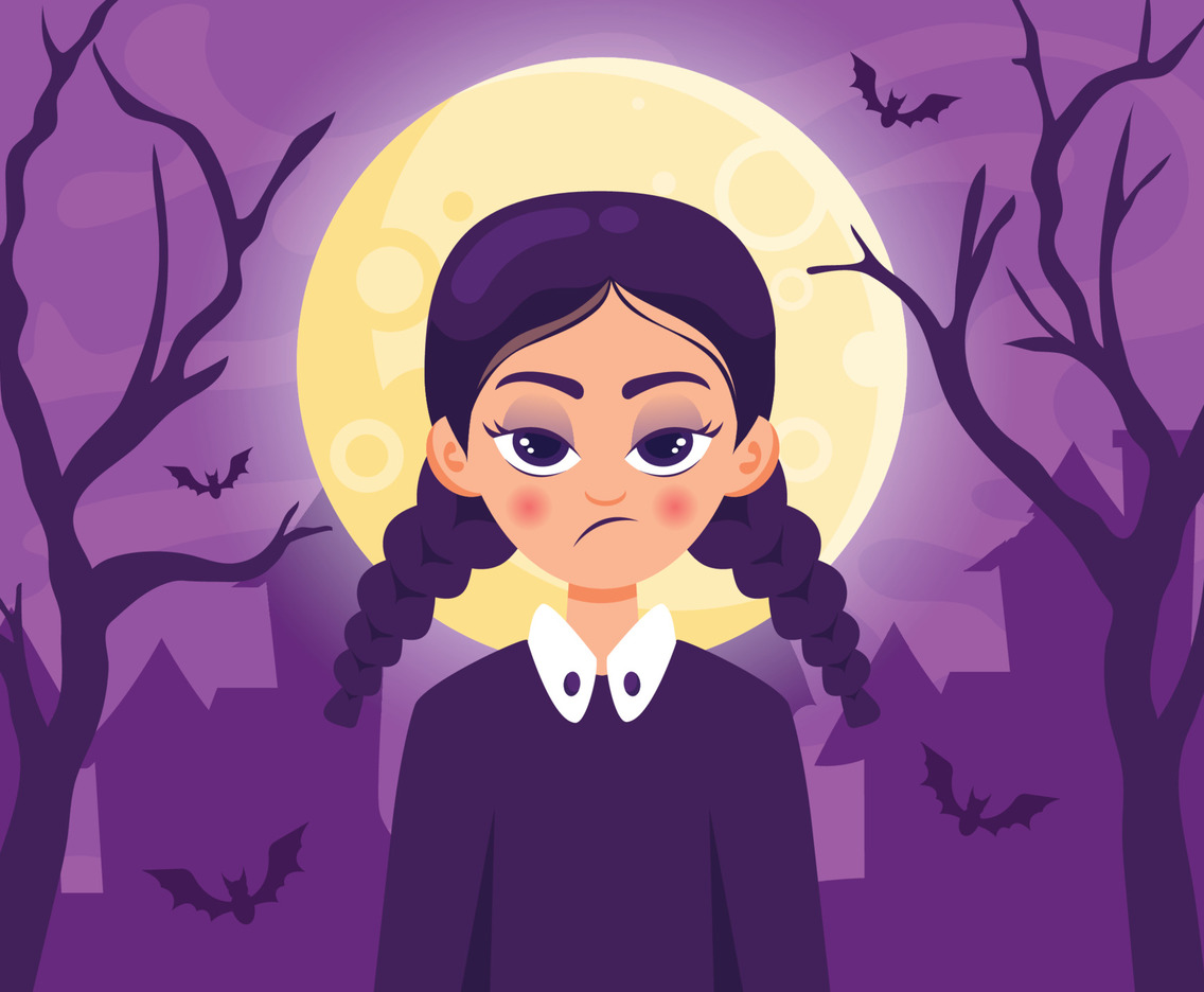 Creeppy Girl At Night