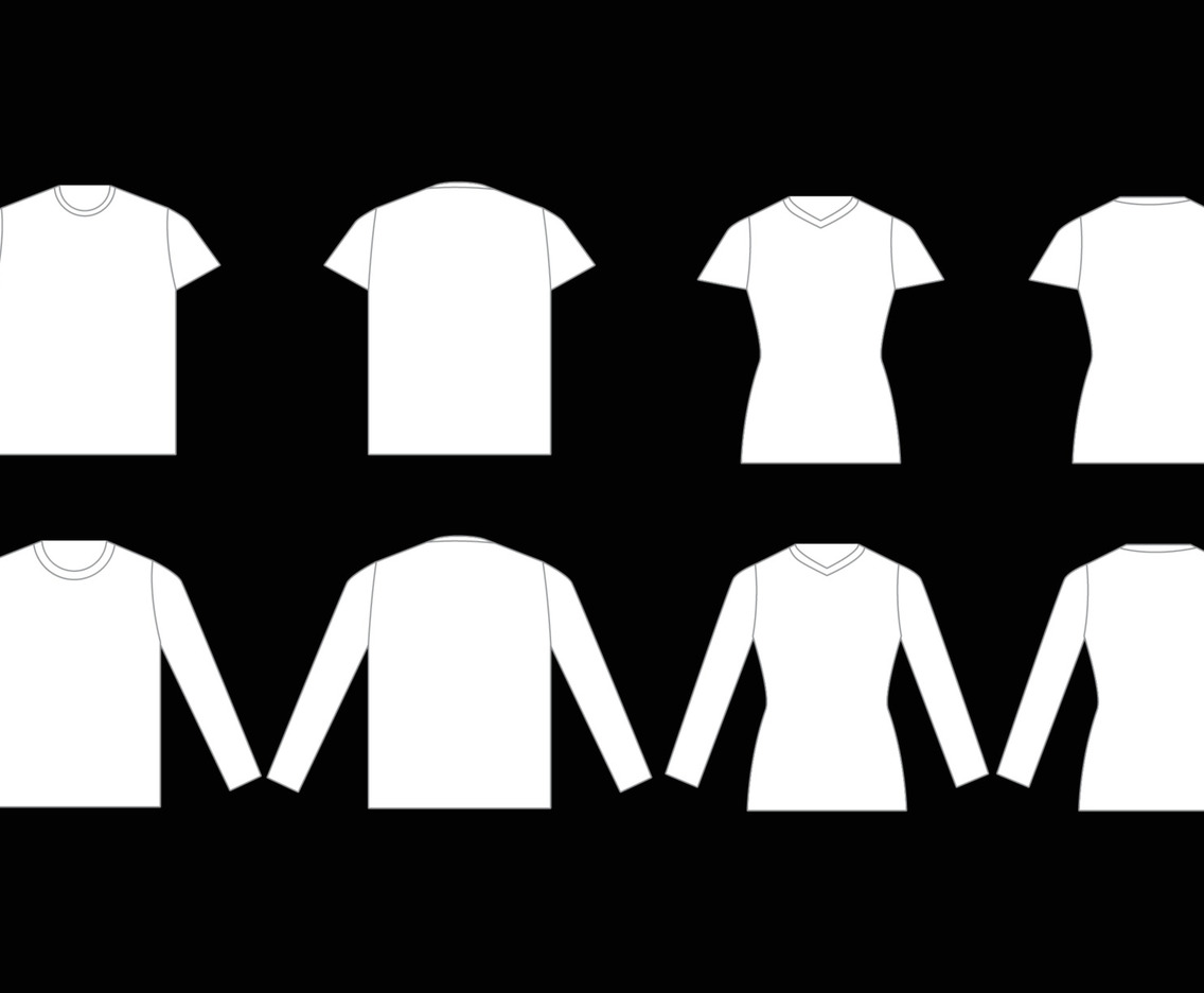 Outline White T-Shirt Concept
