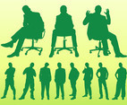 Sitting And Standing Men