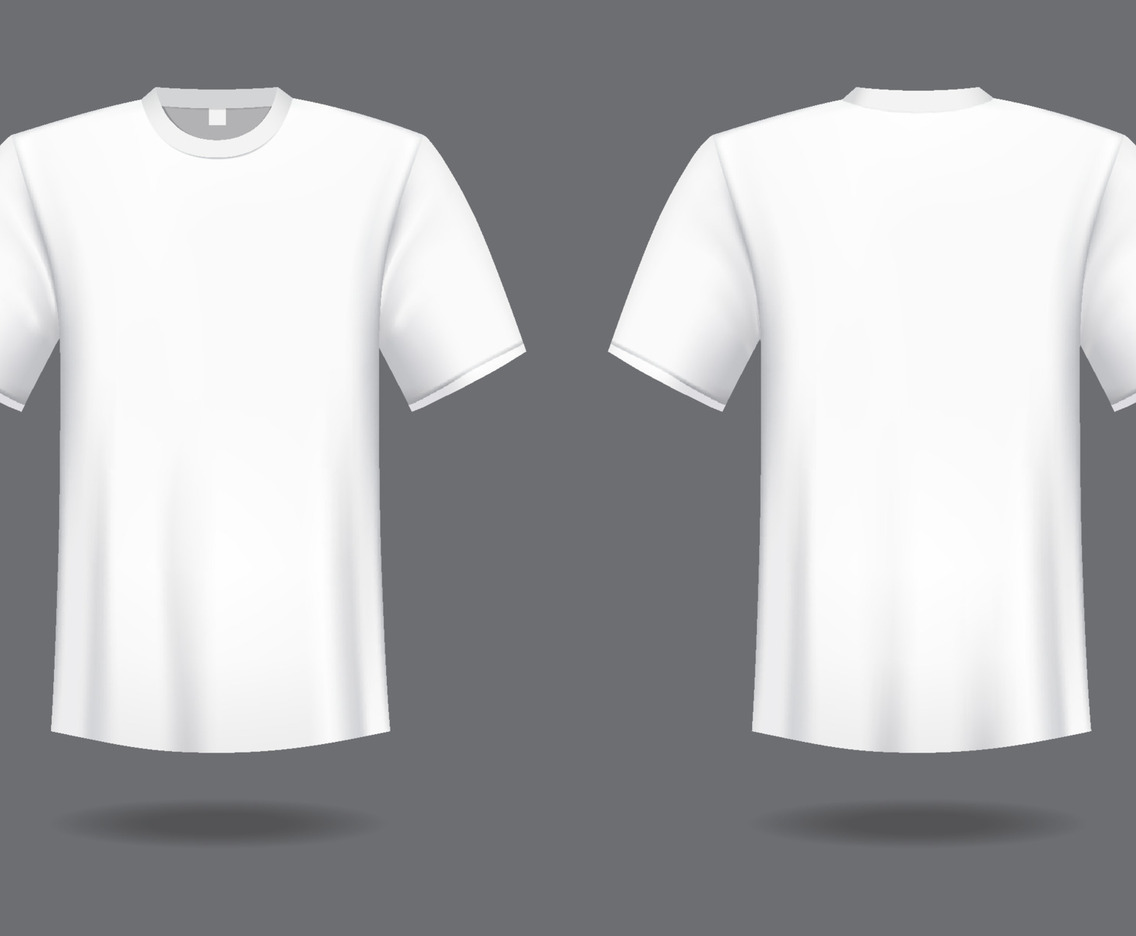 3D White T-shirt Template