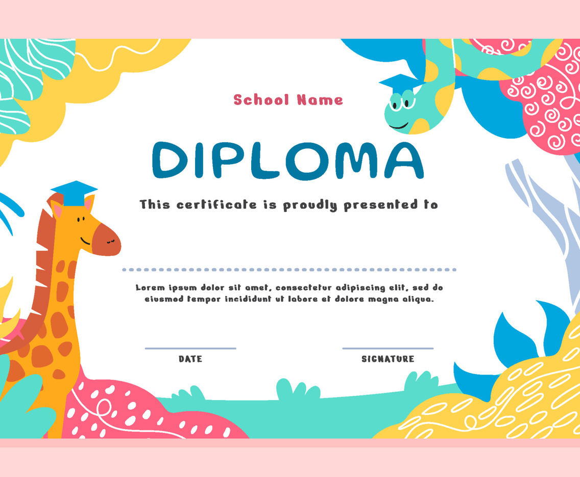Fun Children Certificate Template
