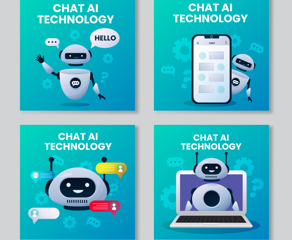 Smart Chatbot AI Social Media Post Template