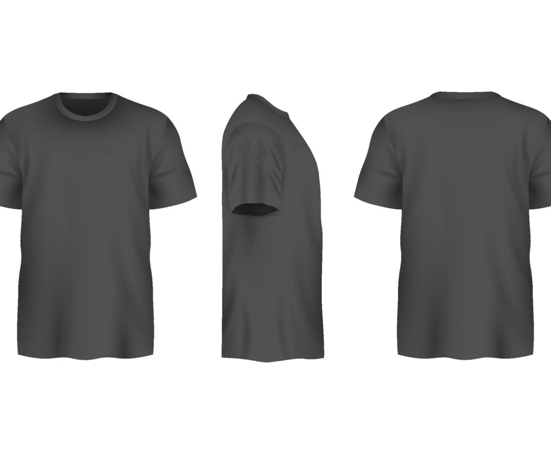Realistic Black Tshirt Mock Up