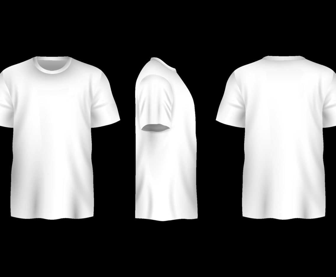 Realistic White Tshirt Mock Up