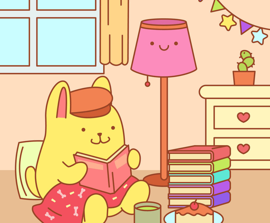 Cute Animal Reading Book
