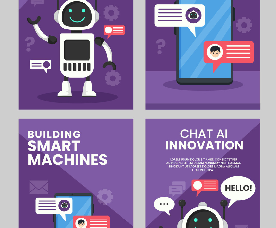 AI Smart Assistant Social Media Story Template