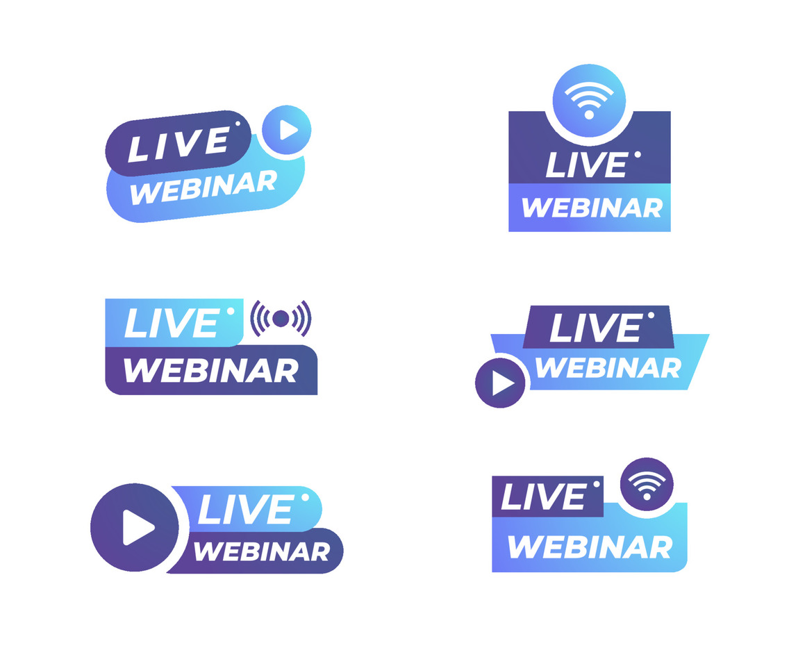 Generic Live Webinar Badges Collection