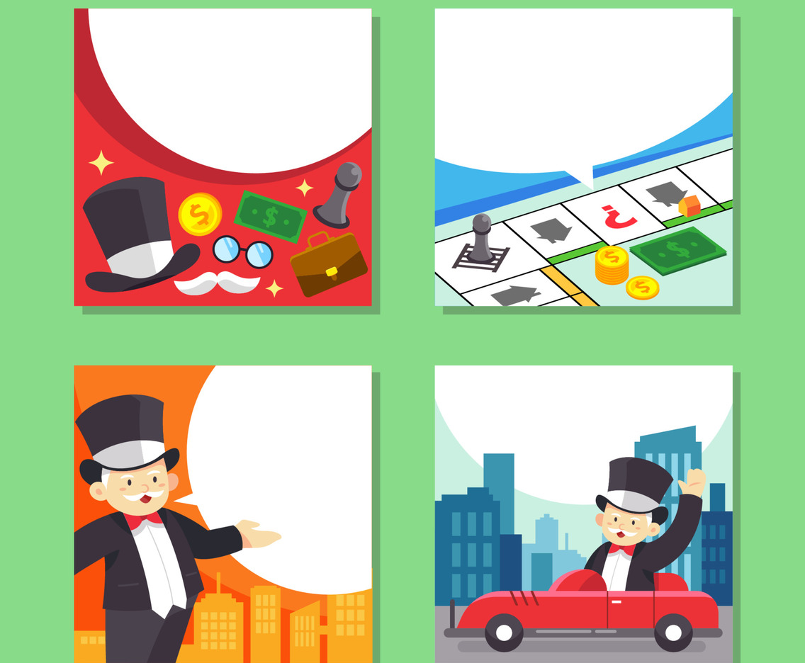 Set of Board Game Social Media Post