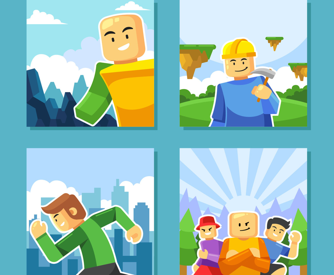 Set of Online Game Social Media Post