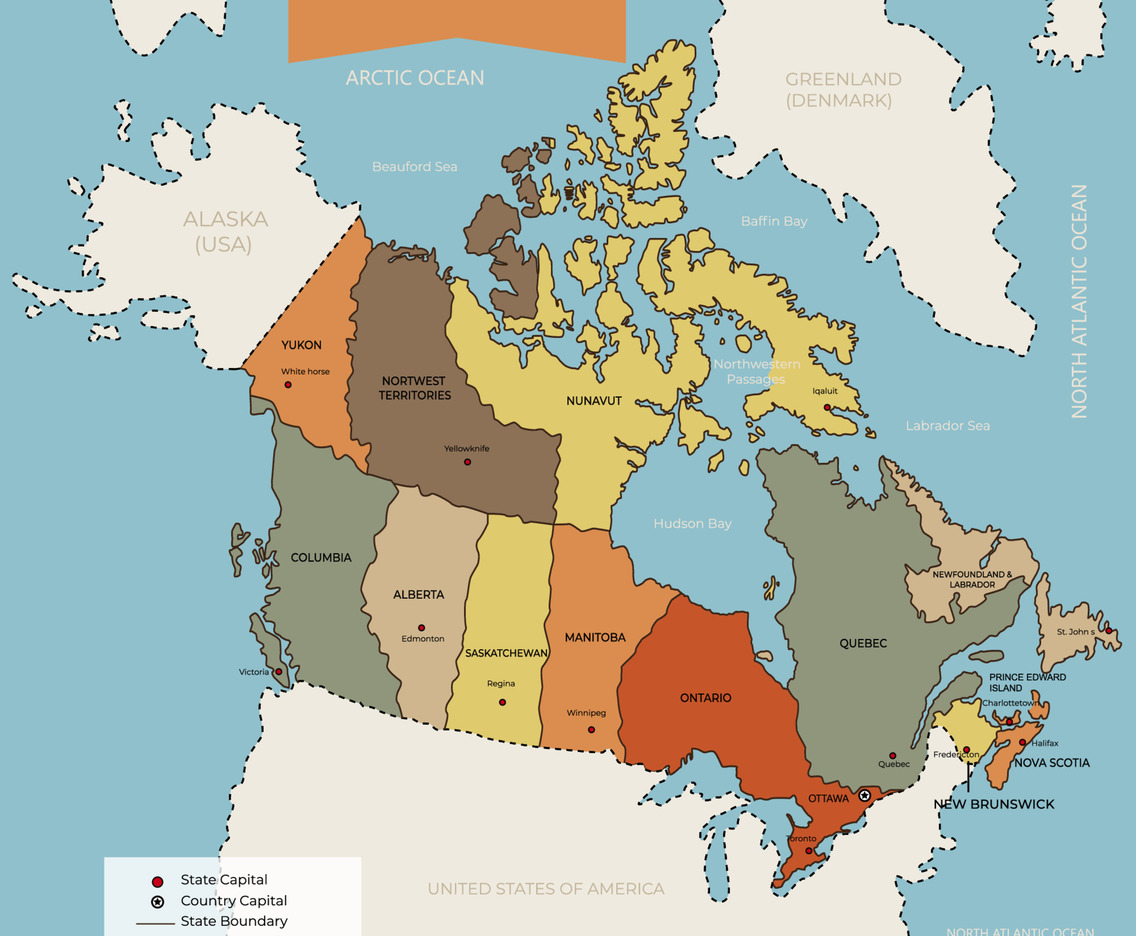 Map of Canada