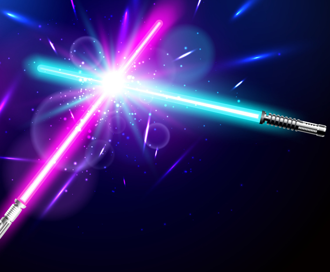 Laser Saber Clash Background