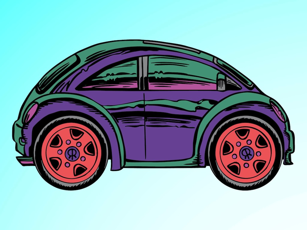 Cartoon Car Vector Art & Graphics 