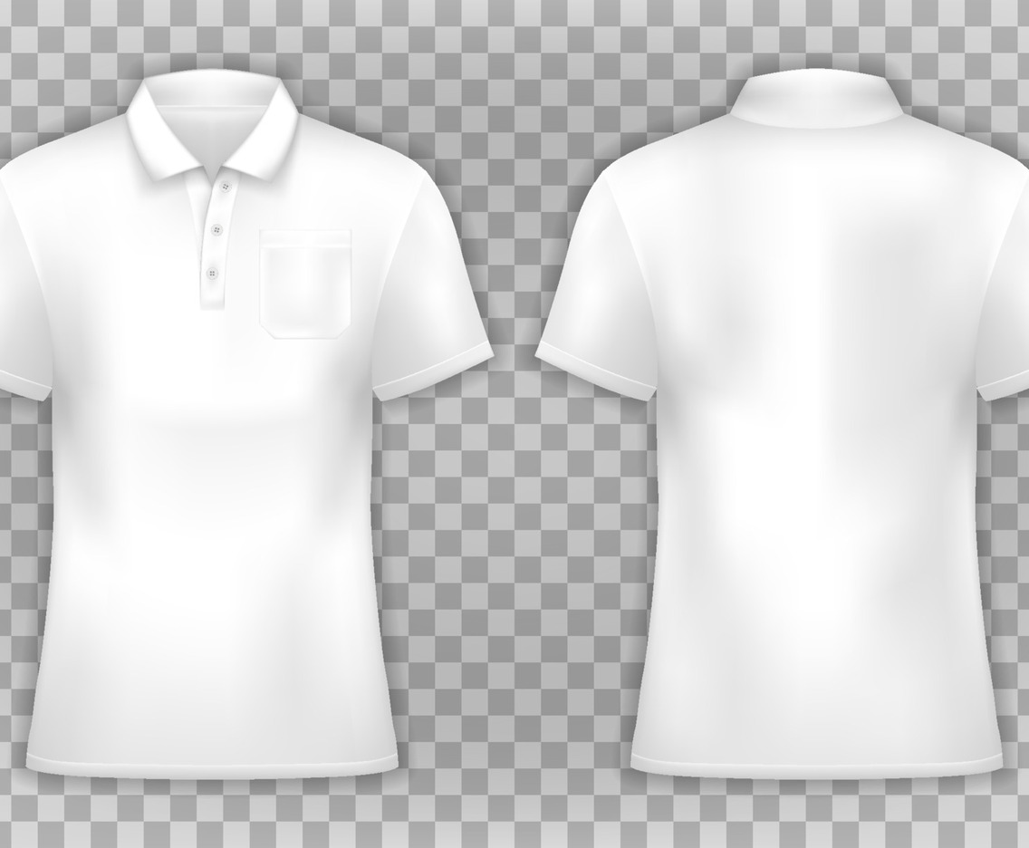 3D White Polo Shirt Mock Up