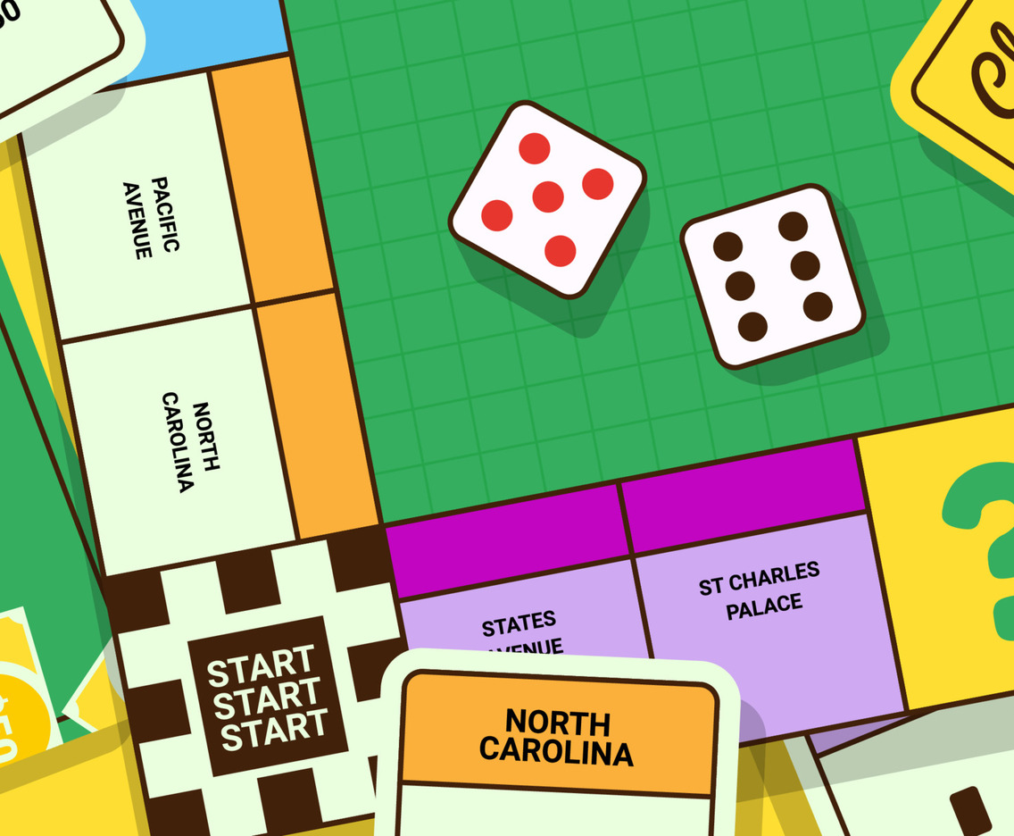 Board Games Concept with Dices