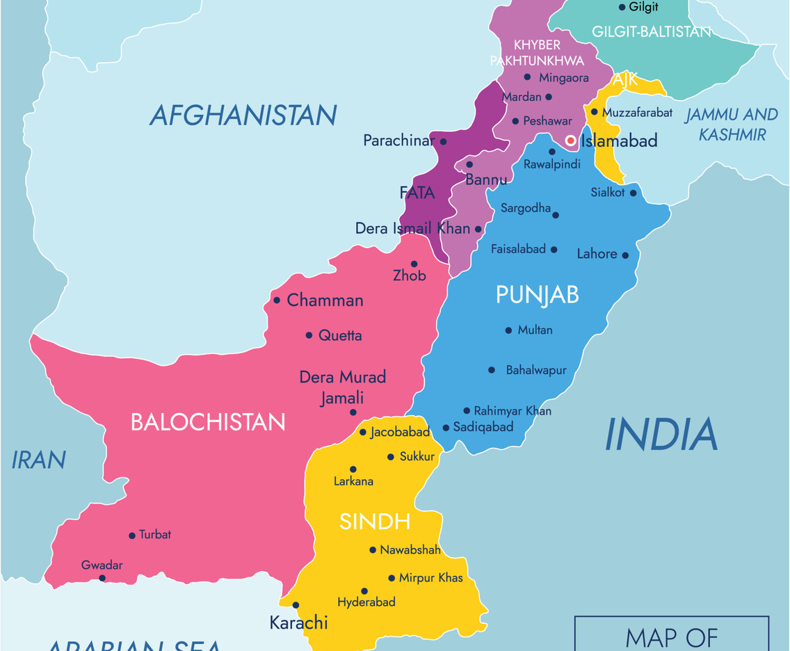 Map of Pakistan