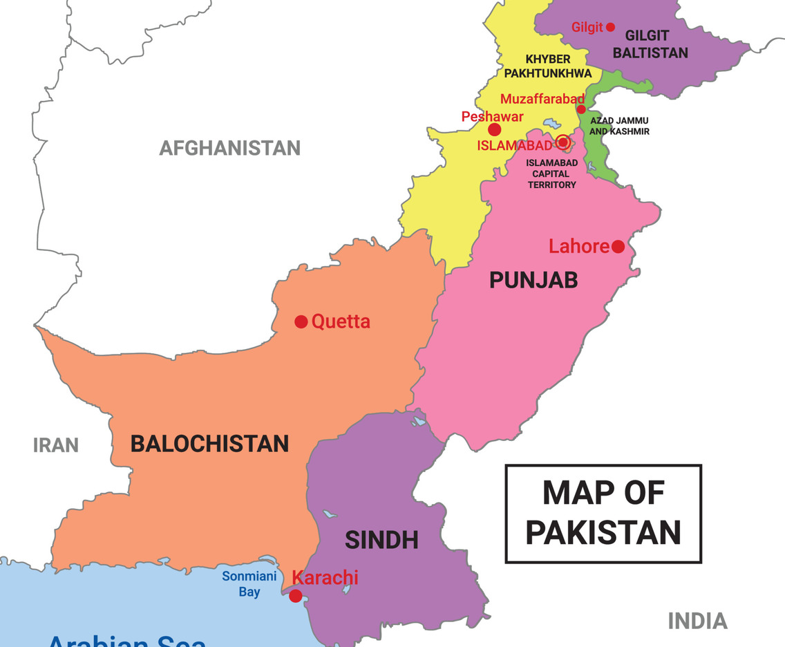 Map of Pakistan