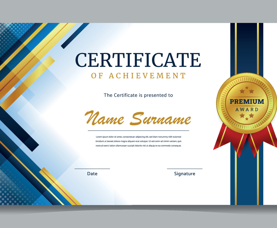 Professional Certificate of Achievement