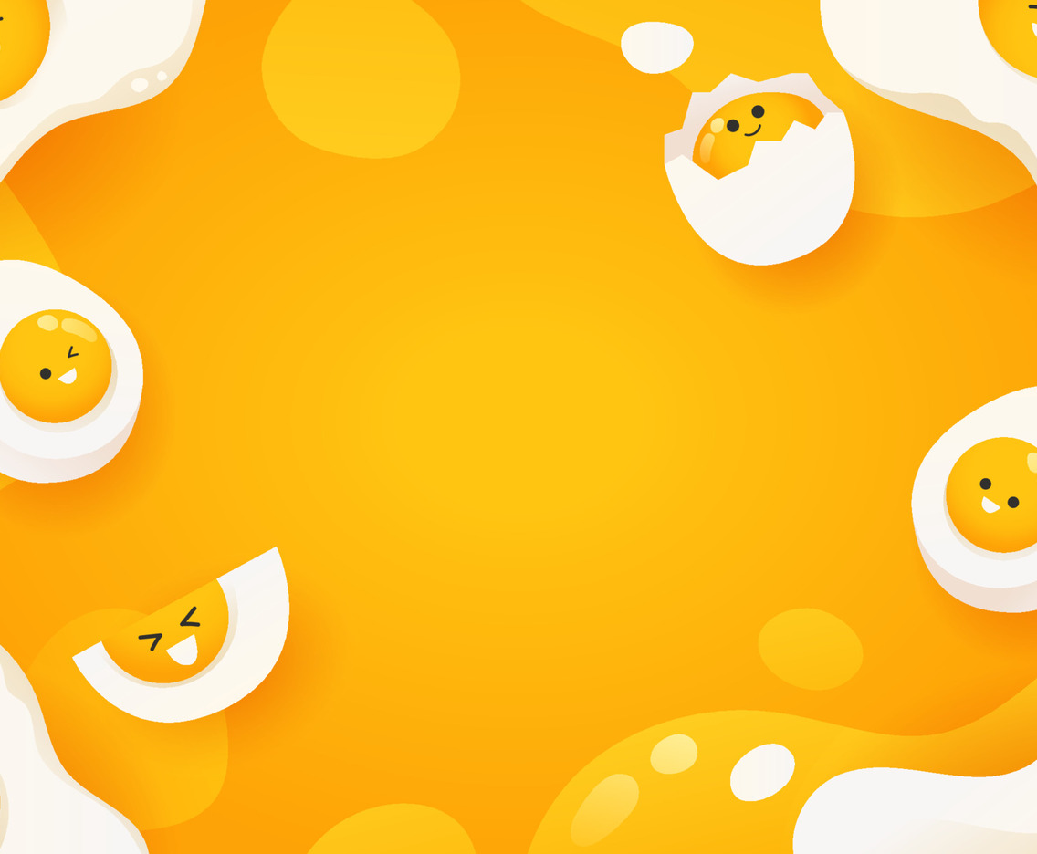 Cute Sunny Side Up Background