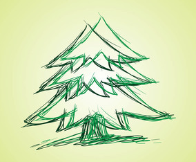 Evergreen Tree Vector Vector Art & Graphics | freevector.com