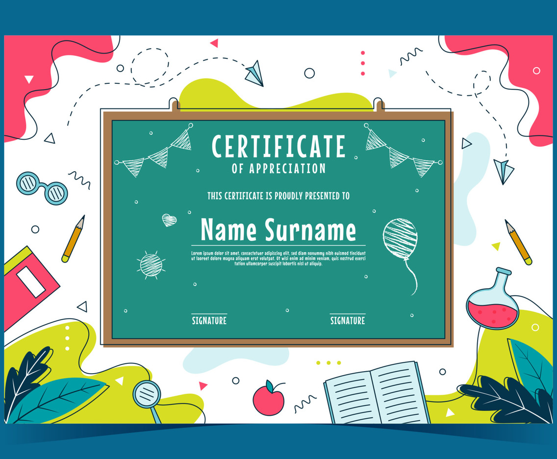 Fun Children Certificate Concept