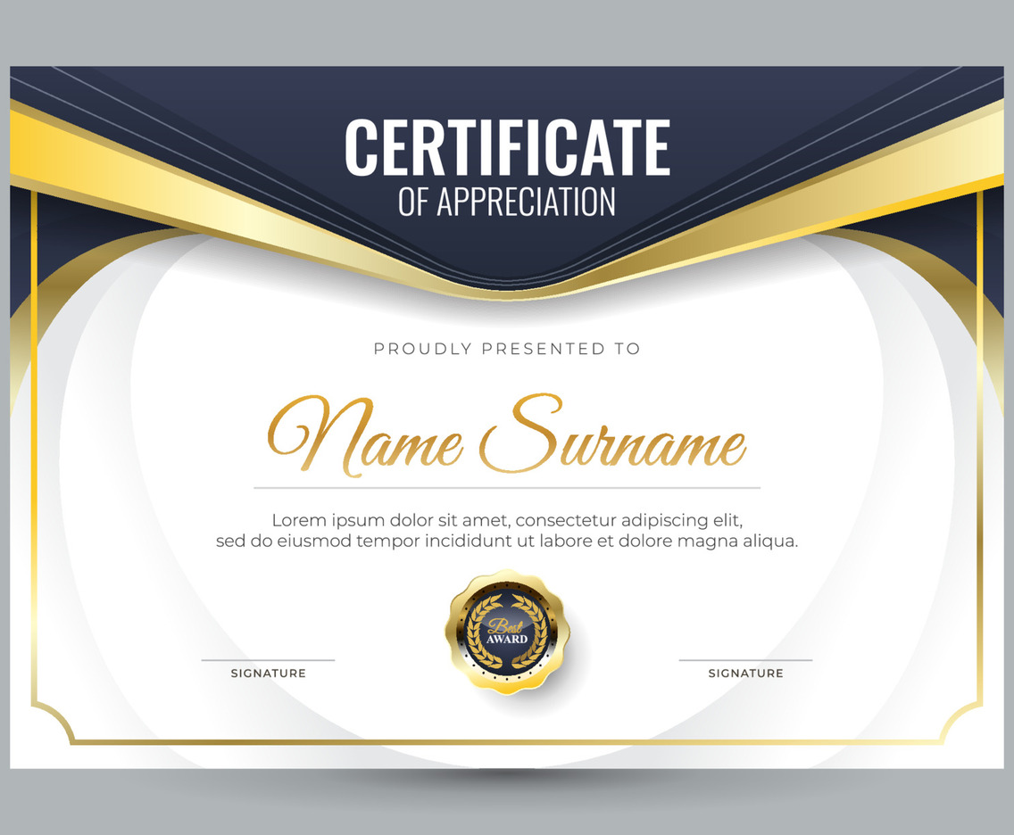 Certifitace of Appreciation Template