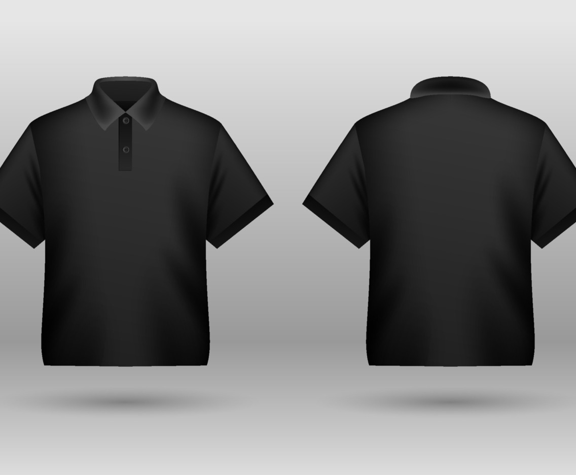 Shirt 3d Polo Black Template