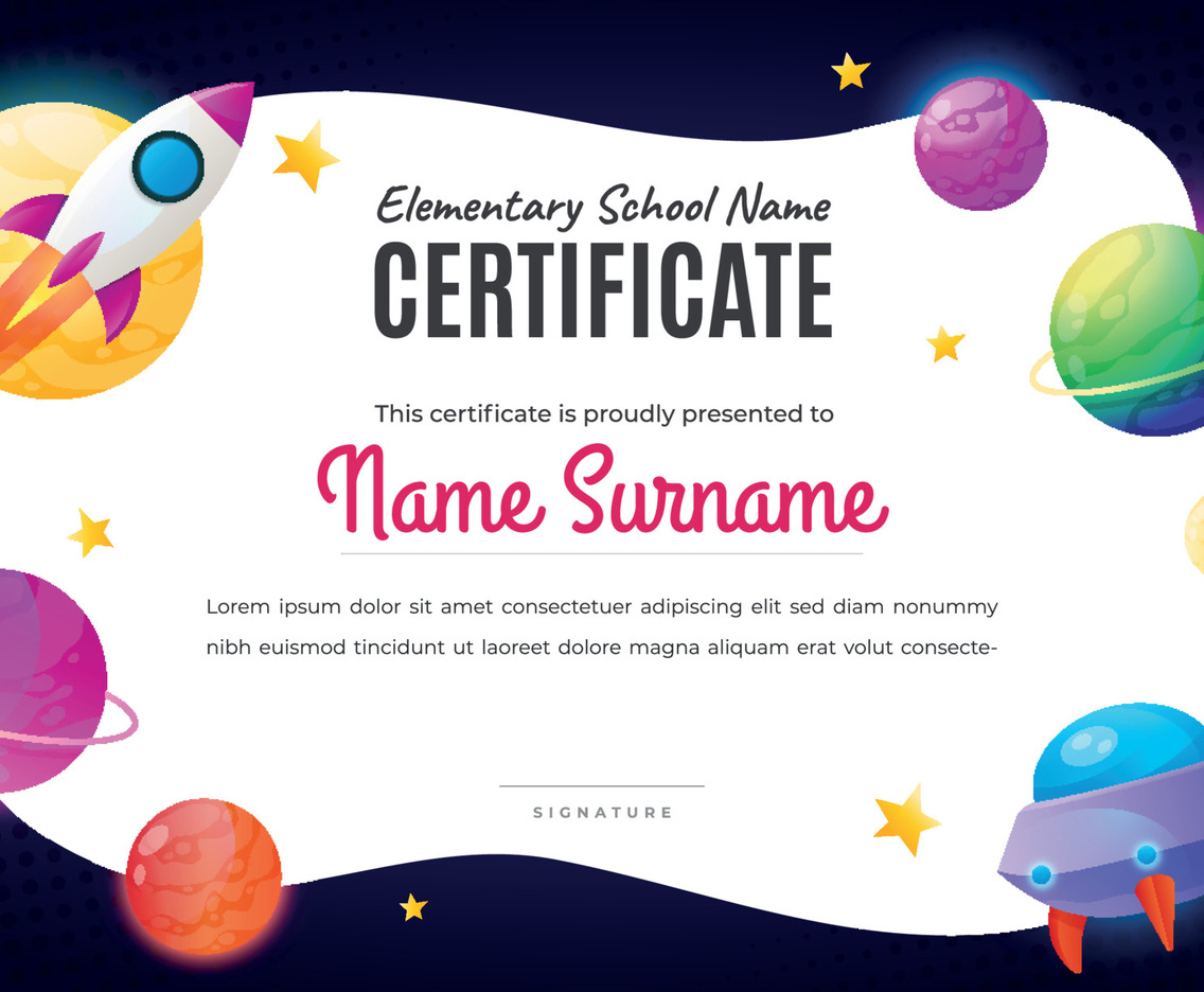 Children Certificate Template