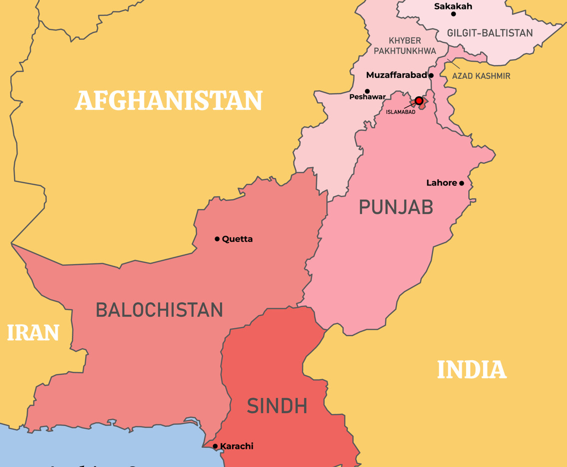 Detailed Map of Pakistan