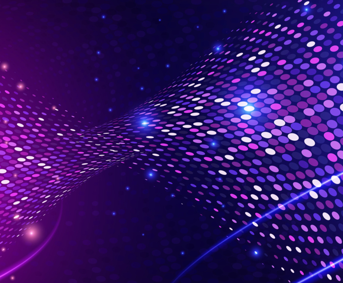 Futuristic Neon Light Halftone Background
