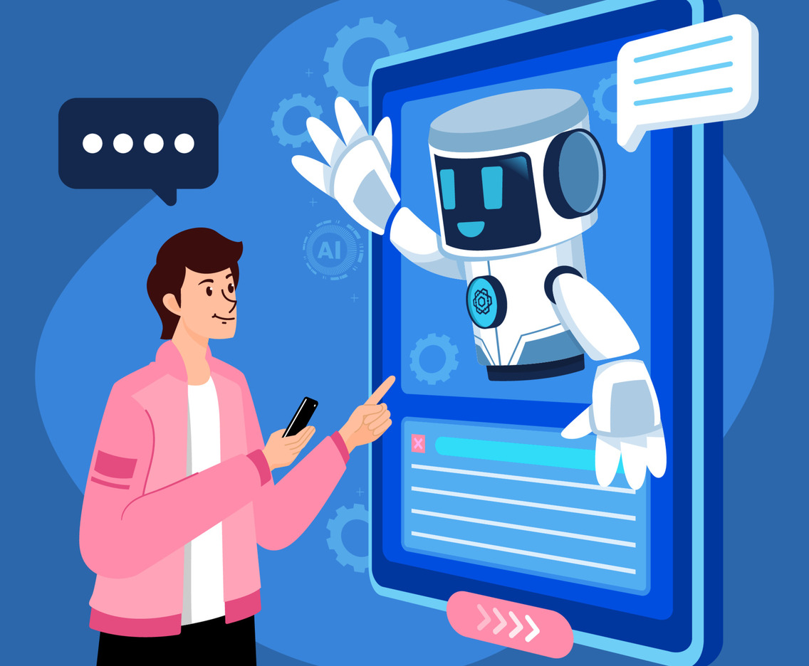 AI Robot Technology Concept