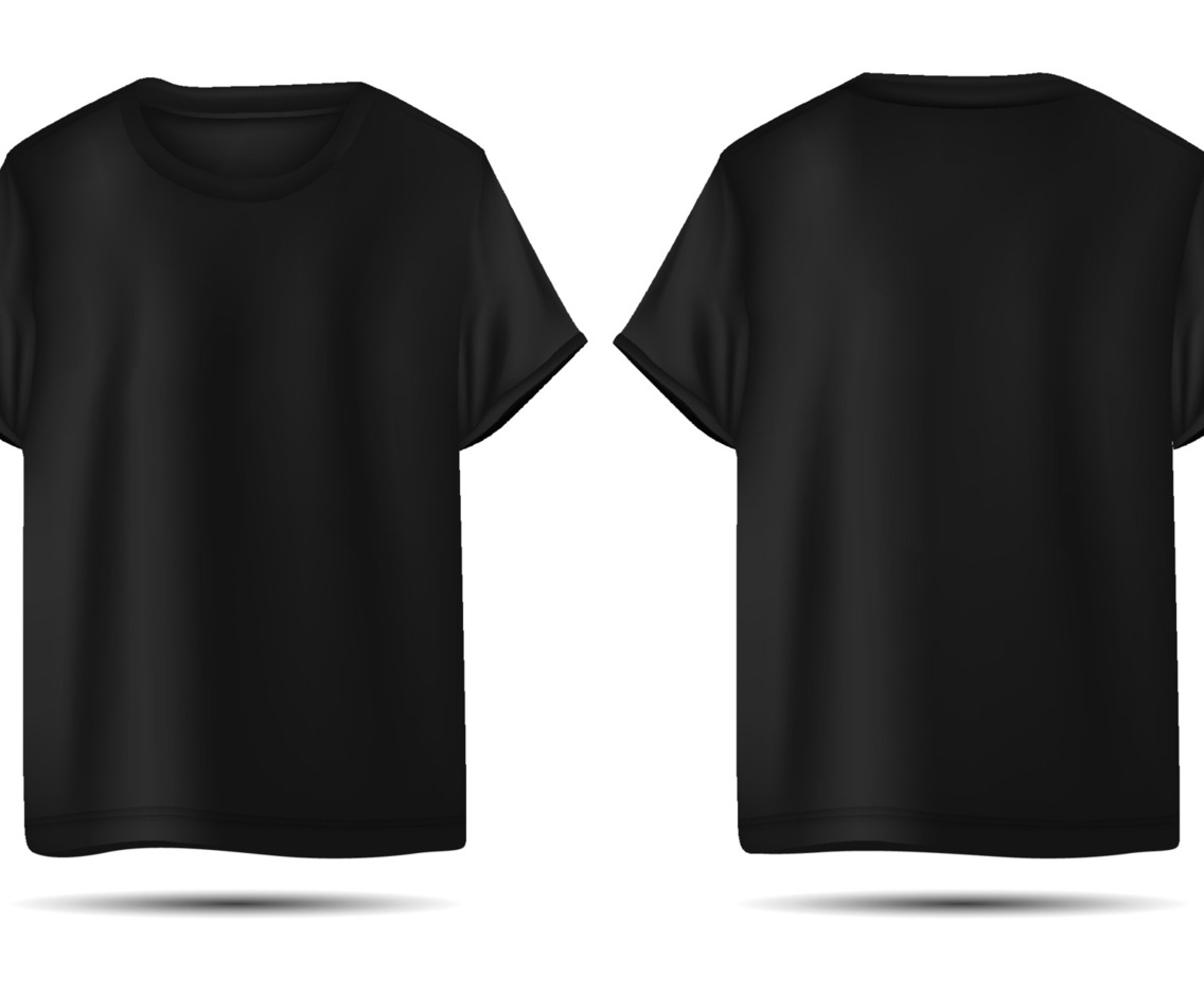 3D Black Tshirt Mockup
