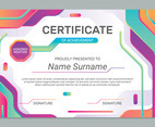 Creative Certificate Template with Abstract Design