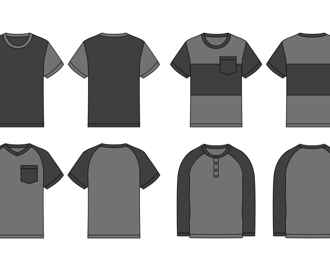 Kids Raglan Tshirt Mock Up Template